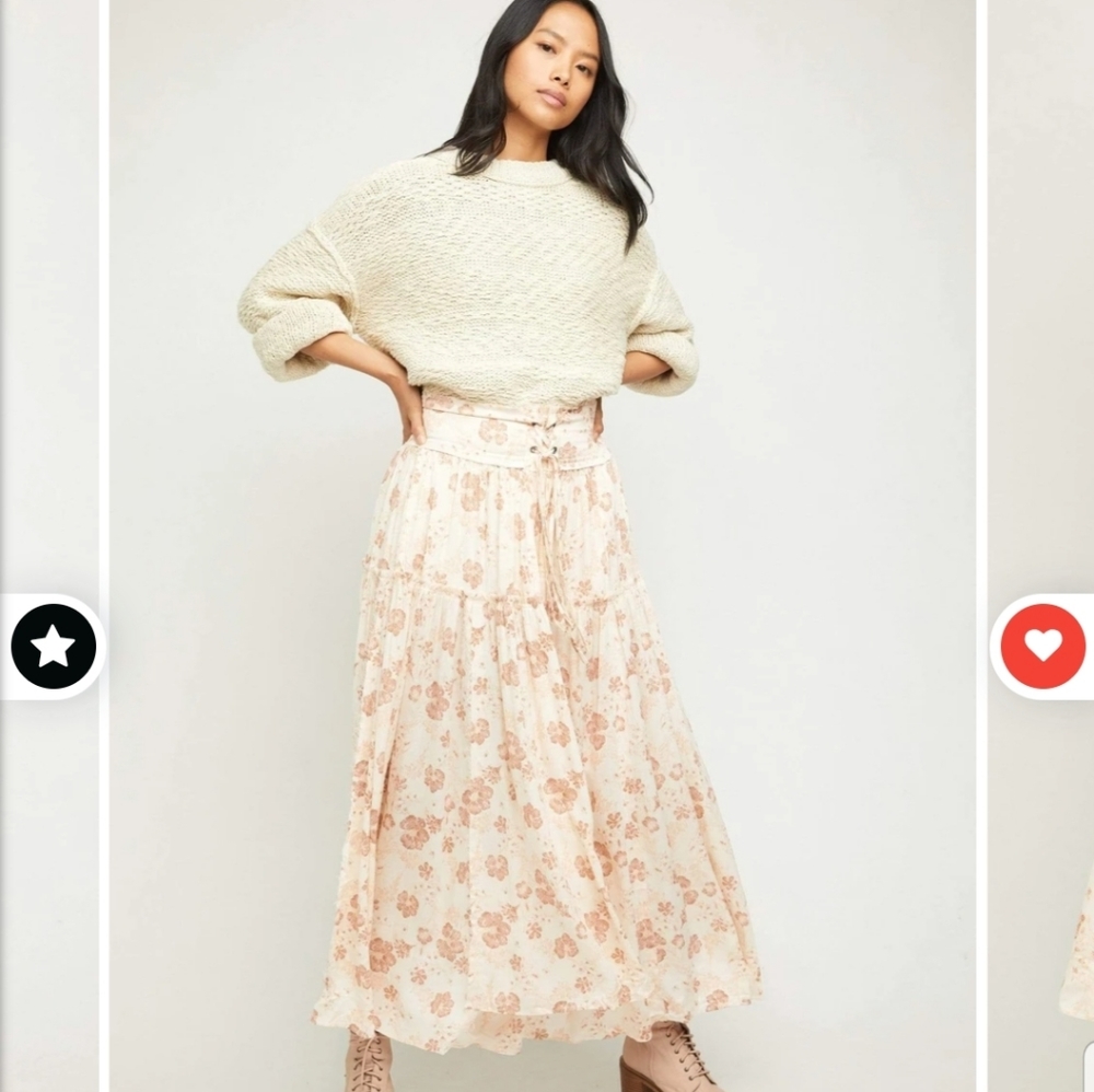 SOLD $128 Magnetic Meadows Skirt by Free People - Picture 2 of 5